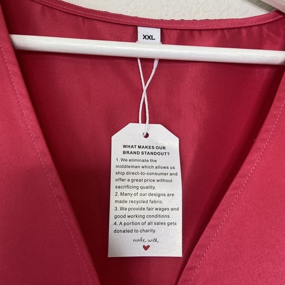 Hot Pink Sleeveles V-Neck Gown XXL NWT - Picture 9 of 9